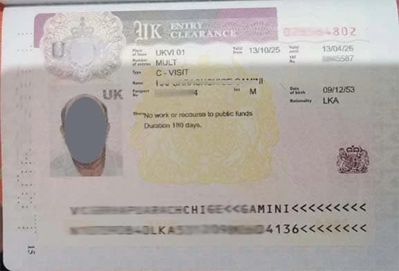 Approved visitor visitor visa clearance proof 4